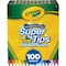 Crayola Markers, Super Tips, Washable, 100/ST, Assorted, PK6 CYO585100 - alternate 1